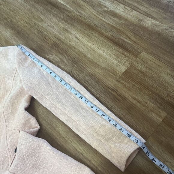 NWT Karl Lagerfeld Pink Sherbt‎ Coral Long Suit Jacket Blazer Size 2 - Picture 9 of 9